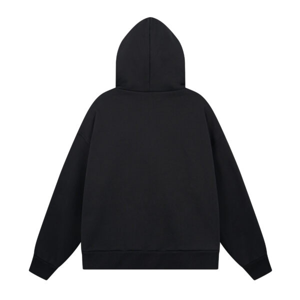 1000 GSM ZIP UP - “BLACK” - Image 2