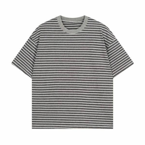 300 GSM T-SHIRT - “STRIPED GREY”